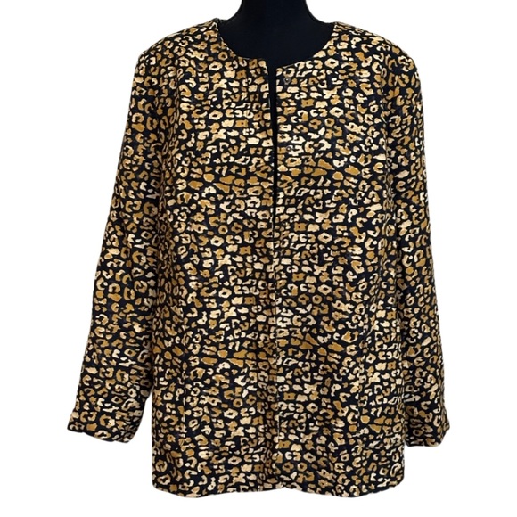 Who What Wear Animal Print Jacket - 1X - Picture 3 of 11